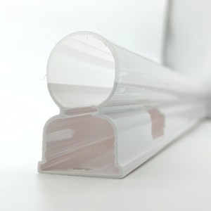 Tùy Chỉnh Trong Suốt Acrylic PMMA PC Đùn Nhựa Khuếch Tán Đèn Bìa Hiện Đại Tuyến Tính Chụp Đèn Cho LED Chiếu Sáng Làm PVC - Product Image 1