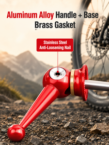 MOTSUV MTB – Axes de moyeu avant et arrière à dégagement rapide 140/180 mm en alliage de titane coloré – Pièces de rechange pour roues de vélo - Product Image 4