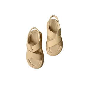 <span class=keywords><strong>Sandalias</strong></span> romanas de plataforma de verano informales para mujer, suela gruesa, banda elástica, punta, línea recta, diseño plano, plantilla de EVA, Sudadera con capucha-Playa - Product Image 3