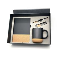 Juego de regalo de negocios personalizable con cuaderno, Taza de cerámica con fondo de corcho y llavero inspirado en el tema Show Car