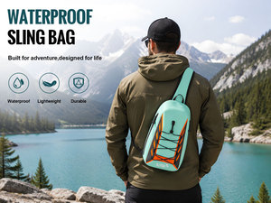 Sac à dos bandoulière imperméable léger pour la randonnée, la marche, le vélo et les voyages - Product Image 3