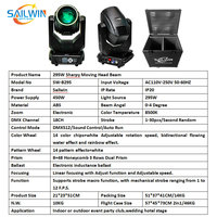 Projecteur Beam Moving Head 295W 14R, Stock UE, 14 Couleurs + Blanc, Contrôle DMX512 pour Clubs, Mariages et Événements