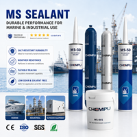 Mastic MS transparent pour commandes en gros, à séchage rapide, faible teneur en COV, adhésif MS pour salles sanitaires, mastic de joint MS élastique