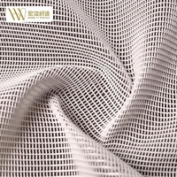 Tissu en maille léger et respirant 100 % polyester tricoté chaîne directement de l'usine pour empeignes et languettes de chaussures de course décontractées, enfants