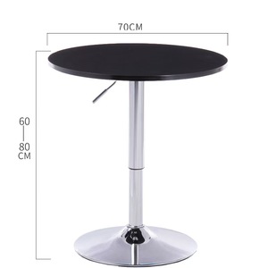 Mesa de Centro Redonda Moderna de Estilo Europeo de Lujo con Patas Elevables Ajustables de Metal, Mesa de <span class=keywords><strong>Bar</strong></span>, Mesa de Comedor para <span class=keywords><strong>Bar</strong></span> o Cafetería - Product Image 6