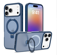 Coque antichoc magnétique 2-en-1 avec support invisible en TPU mat premium pour iPhone 18 Pro Max, compatible iPhone 17, 16, 15 Pro Max