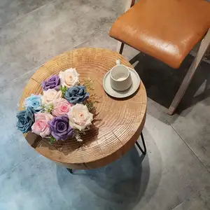 Vase à fleurs en acrylique en forme de cœur avec 13 trous pour la décoration intérieure de mariage