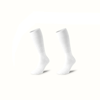 Chaussettes de compression ultra-fines, couleur unie, chaussettes de sport respirantes, adaptées au tennis, à la course à pied et au cyclisme