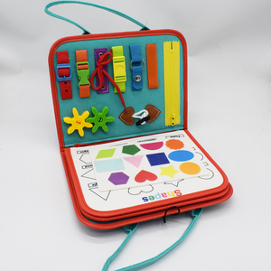 フェルト感覚ボード ビジーブック モンテッソーリ 幼児用 宇宙テーマ ビジーボード おもちゃ クワイエットブック 折りたたみ式 フェルトアクティビティブック - Product Image 3