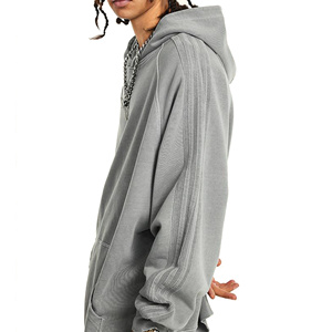 Custom Drop Shoulder <b>Pullover</b> Hoodies Heavyweight Spandex / Polyester Retro Washed French Terry Hooded Sweatshirt <b>Men</b> - Product Image 4