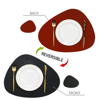 Napperon en cuir PU double face imperméable et résistant à la chaleur, tapis de Table à manger essuyables pour la maison, la cuisine et le restaurant