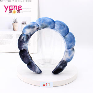 Handgemaakte Mode Fluwelen Hoofdbanden Dikke Stof Schedel Versieren Plastic Haarband Groothandel Fluwelen Hoofdbanden Voor Vrouwen - Product Image 6