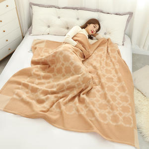 Couverture de voyage en laine à <span class=keywords><strong>poils</strong></span> <span class=keywords><strong>longs</strong></span> tricotée avec texte personnalisé du fabricant chinois - Product Image 6