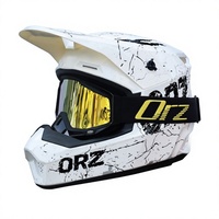 Casque intégral de moto tout-terrain ORZ, norme nationale 3C, en ABS, avec protection anti-buée, pour karting électrique et utilisation en montagne
