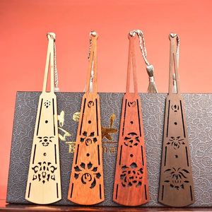 Hot Selling Custom Wooden <b>Bookmark</b> DIY Through-Carved Laser Printing Wood Crafts - Product Image 4