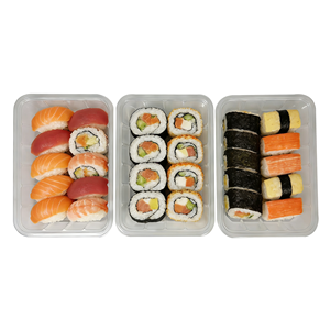 Contenedores de Sushi Dorados al por Mayor, Cajas de Plástico PET de Grado Alimenticio para Llevar Sushi, Suministros para Restaurantes Asiáticos - Product Image 5