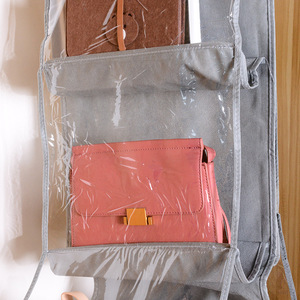 Wall-mounted bag storage bag, double-sided <b>wardrobe</b> bag, multi-layer storage bag for <b>hanging</b> behind doors. - Product Image 4