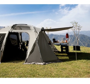 OEM เต๊นท์ตาข่ายระบายอากาศสำหรับ4-6คน, เต๊นท์ขนาดใหญ่สำหรับ1ห้องนอนเต๊นท์ปิกนิกกันน้ำกันแสงแดดสำหรับแคมป์ปิ้งกลางแจ้ง - Product Image 5