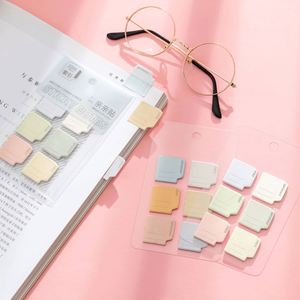 Multipurpose Stationery Mini Sticky Notes Creative School Supplies Label <b>Stickers</b> Morandi Colors - Product Image 2