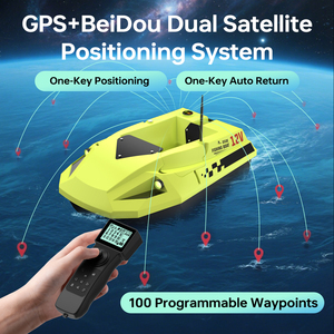 Bateau d'appât <span class=keywords><strong>de</strong></span> pêche optimal avec contrôle GPS Bateau RC en plastique télécommandé pour la pêche à la <span class=keywords><strong>carpe</strong></span> et le détecteur <span class=keywords><strong>de</strong></span> poissons - Product Image 1