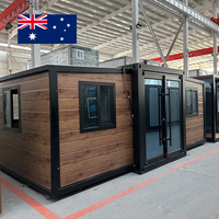 Maison modulaire préfabriquée extensible de type conteneur, standard AU, résistante au vent, 20/40 pieds, Tiny House, Granny Flat, maison moderne