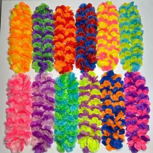 Hawaii Leis untuk pesta Luau tropis Hawaii bunga kalung warna-warni Hawaii Leis bunga buatan jumlah besar - Product Image 5