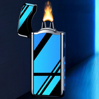 Briquet électrique à arc métallique haute puissance à flamme puissante, nouveau, prix d'usine, avec affichage du niveau de batterie, rechargeable par USB, briquet plasma