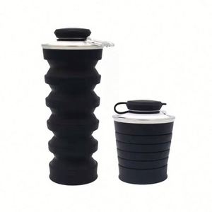 Gobelet isotherme pliable personnalisé avec logo, léger, portable, 500 ml, de qualité alimentaire, sans BPA, réutilisable - Product Image 4