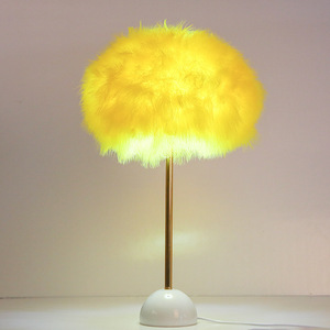 Modern Brass <b>Floor</b> <b>Lamp</b> Yellow Bell Shade Round <b>Base</b> E26 LED Dimmable High CRI 90 Residential Contemporary Design - Product Image 2