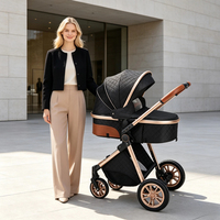 Poussette bébé 3 en 1 personnalisée OEM, pliable, disponible en plusieurs couleurs, poussette pour nouveau-né