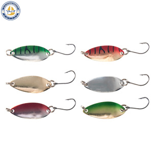 Señuelo tipo cuchara 3G con anzuelo único para pesca en agua dulce, cebo de fondo para chub, pez blanco, pez mandarín, paquete de 12 unidades - Product Image 5