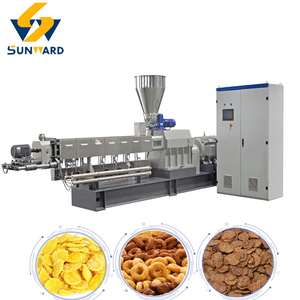 2024 completamente automático Venta caliente 200-250 Kg/h Desayuno Cereales Snacks Pellet Line Sugar Frosted Corn Flakes Making Machinery - Product Image 6