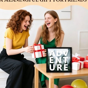 Cadre de boîte à souvenirs Wanderlust Adventure Fund, tirelire inspirante pour l'épargne de voyage avec vitrine transparente, pot à souvenirs - Product Image 1