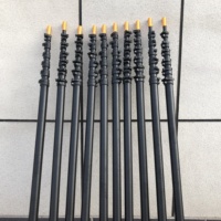 Recolector de coco de 10 pies-80 pies, poste telescópico de fibra de carbono 100% para recoger y pulverizar nueces de areca