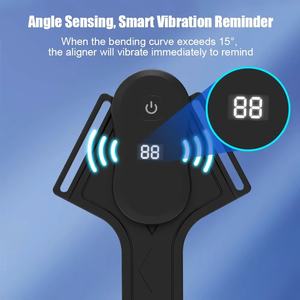 Cinturón Corrector Inteligente con Sensor, Ortesis <span class=keywords><strong>Invisible</strong></span> con Recordatorio de Vibración, Soporte Lumbar de Nailon y Spandex Suave para Adultos - Product Image 3