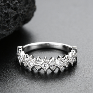 9K <span class=keywords><strong>10K</strong></span> 14K 18K massief gouden lab-gekweekte diamanten klassieke cluster verlovingsring voor unisex feest IGI gecertificeerd - Product Image 2