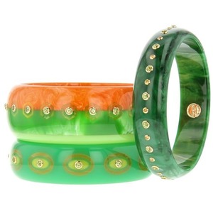 Hot Selling Indian Design Resin <b>Fashion</b> <b>Bangle</b> Multi-Color Plastic Jewel <b>Bangles</b> From India PriceCuff Direct Supply - Product Image 3