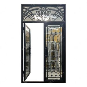 <span class=keywords><strong>ประตู</strong></span><span class=keywords><strong>หลัง</strong></span><span class=keywords><strong>เหล็ก</strong></span>ดัดสำหรับวิลล่าและโรงแรมเตาย่างแบบกระจกสองชั้นเพื่อความปลอดภัยดีไซน์ใหม่ล่าสุดสไตล์ยุโรป - Product Image 1