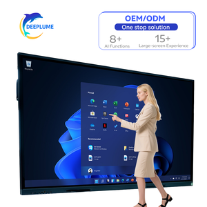 55 65 75 85 86 110 inch Bút ngón tay cảm ứng tương tác phẳng 4K LED kỹ thuật số màn hình cảm ứng lớn hiển thị cho các trường giảng dạy - Product Image 1