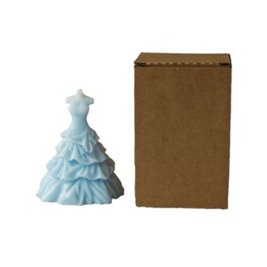 3D nuevo estilo forma de vestido de novia vela perfumada hecha a mano aromaterapia decoraciones de boda velas perfumadas