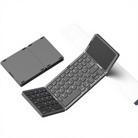 Clavier sans fil mini ultra-fin pliable à 70 %, matériau ABS, bureau, femmes, bureau, portable