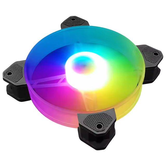 Wholesale High Performance Aluminum PC Case Fans 120mm 12V 6-Pin RGB Gaming Fluid Bearing 20dBA Low Noise Cooling Fans