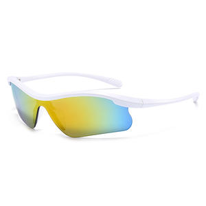 Nuevas gafas <span class=keywords><strong>de</strong></span> sol deportivas en stock con montura Beige a prueba <span class=keywords><strong>de</strong></span> viento <span class=keywords><strong>de</strong></span> una pieza PC UV400 <span class=keywords><strong>lentes</strong></span> al por mayor gafas <span class=keywords><strong>de</strong></span> ciclismo al aire libre para ciclistas - Product Image 3