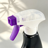 Pulvérisateur à gâchette en plastique 28/400, pistolet pulvérisateur à levier double couvercle, buse à brume fine réglable