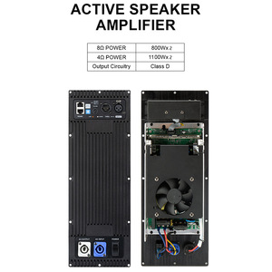 โมดูลเครื่องขยายเสียงระดับ D 1000W โมดูลเครื่องขยายเสียง2ช่องสัญญาณ DSP - Product Image 2