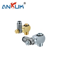 Vanne de régulation de débit coudée ANRUK SC à haut débit avec raccord fileté M5 pour machines plastiques, qualité industrielle