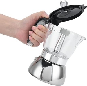Vente chaude Cuisinière 2 en 1 cafetière italienne Moka pot espresso greca cafetière infuseur <span class=keywords><strong>percolateur</strong></span> <span class=keywords><strong>café</strong></span> <span class=keywords><strong>moulu</strong></span> moka pot - Product Image 4