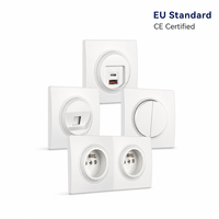 Prise murale de données RJ45 Cat6 PHIDIAS conforme aux normes européennes, prise modulaire unipolaire pour informations, certifiée CE, 10A/16A 250V