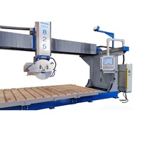 Machine de découpe de pierre CNC automatique tout-en-un 5 axes Hualong avec commande italienne ESA, moteur de 26,4 kW et système d'engrenages motorisé pour