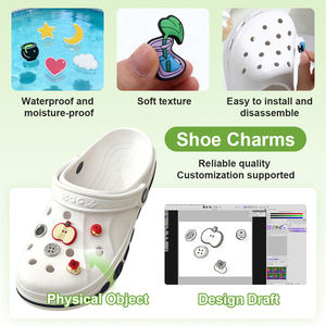 Accessoires de décoration pour chaussures DIY, lot de 10 breloques en plastique brillant argenté en forme de coquillage pour <span class=keywords><strong>sabots</strong></span> <span class=keywords><strong>Crocs</strong></span> - Product Image 4